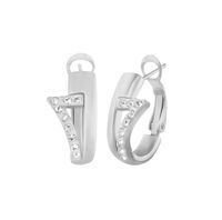 kolczyki z siódemką w kryształach (p14677ag)