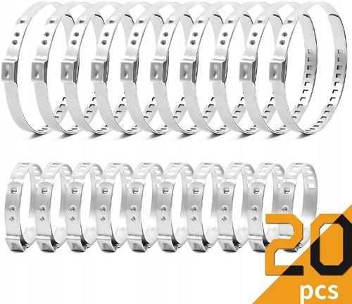 OPASKI ZACISKOWE UNIWERSALNE 25-43 MM 75-125 MM ZESTAW 10+10 OBEJMY na Arena.pl