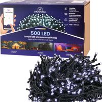 lampki 500led świąteczne na choinkę święta białe zimne sterowane