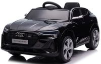 Audi E- Tron na Licencji 4x45W 12V7AH Ekoskóra Piankowe Koła Pilot Czarne