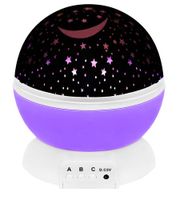 ND12_15620 Lampka z projektorem na baterie - fioletowa 5900779940758