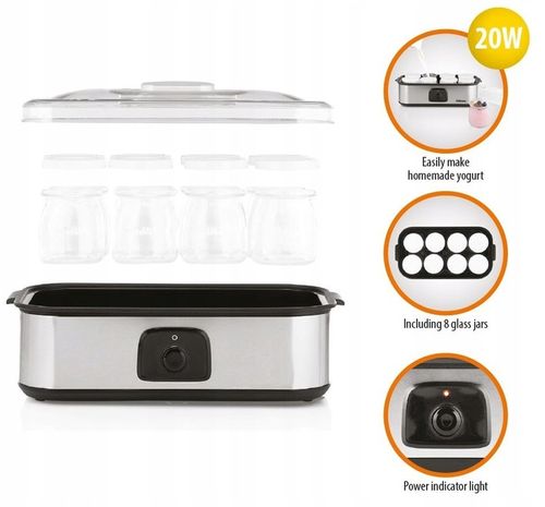 Jogurtownica ZRÓB SOBIE JOGURT DOMOWY x 8 słoiczków bądź i żyj FIT zdrowo na Arena.pl