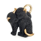 Figurka dekoracyjna małe kotki ELDO 16X10X13 czarna+złota