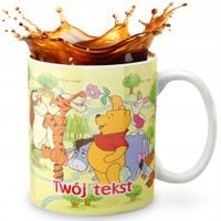 KUBEK 330ml GRAFIKA PREZENT ŚWIĘTA WZÓR - BAJKA KUBUŚ PUCHATEK + IMIĘ