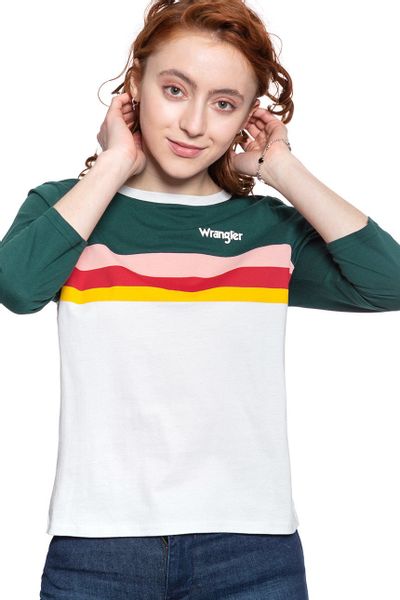 WRANGLER RAINBOW TEE CLOUD BLUE W7P5GHB03 XS zdjęcie 4