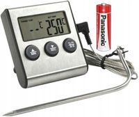 TERMOMETR KUCHENNY DO PIEKARNIKA WĘDZARNI GRILLA MIĘSA WODY z sondą