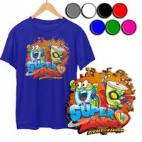 KOSZULKA DZIECIĘCA T-SHIRT Z NADRUKIEM - SUPER ZINGS WZORY - XS 110-116