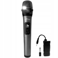 Bezprzewodowy mikrofon do głośników Karaoke WIRELESS 2.4GHz wyświetlacz LCD