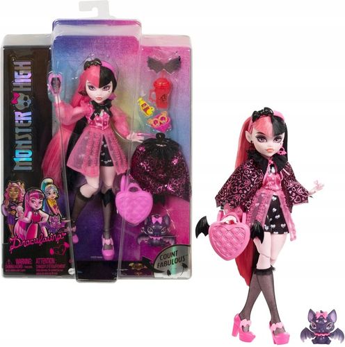 Monster High Draculaura Lalka Modowa Zestaw AKCESORIA HHK51 MATTEL na Arena.pl