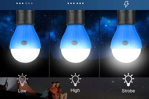 LAMPA KEMPINGOWA BIWAKOWA LED LATARKA LAMPKA DO NAMIOTU KARABIŃCZYK 5 SZT na Arena.pl