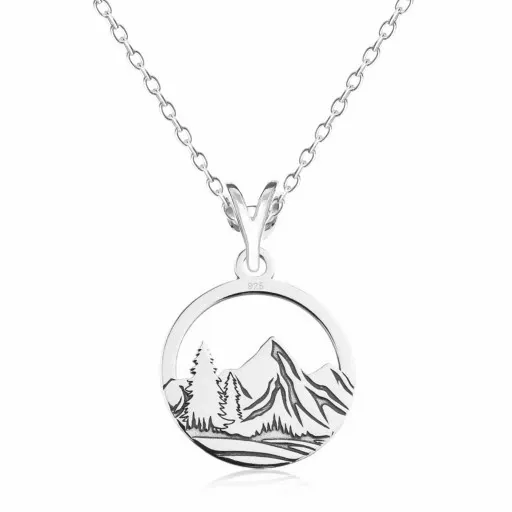 Łańcuszek srebrny naszyjnik 925 Góry Tatry zdjęcie 1