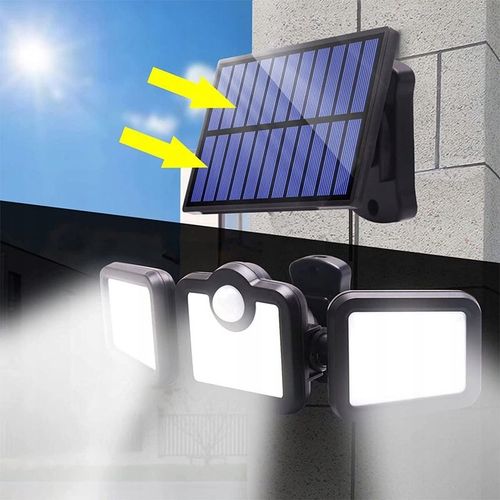 MOCNA LAMPA SOLARNA 3w1 LED COB OSOBNY PANEL CZUJNIK RUCHU ZMIERZCHU na Arena.pl
