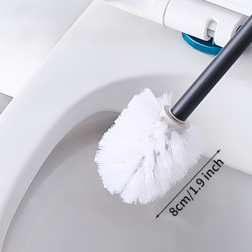 Szczotka do WC Toalety Wolnostojąca Stal Nierdzewna Czarna 9x40 cm Matowa na Arena.pl