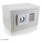 SEJF MEBLOWY ELEKTRONICZNY JASNY SZARY PODWOJNA BLOKADA