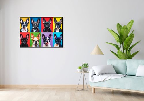 Plakat 100x70cm Buldogi Francuskie na Arena.pl