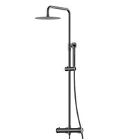 Deszczownica z bateria prysznicowa termostatyczna WEZER NIO16T-18-GUNGREY