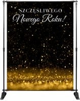 TŁO ścianka FOTO sylwester nowy rok na imprezę salę DUŻO WZORÓW