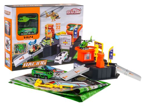 Parking Samochodowy Dla Dzieci 3+ Lądowisko Helikopterów + Mata na Arena.pl