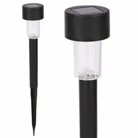 Lampa Solarna LED SŁUPEK OGRODOWY WBIJANY Czarny