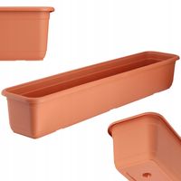 KADAX Doniczka Skrzynka Balkonowa 80cm Terakota