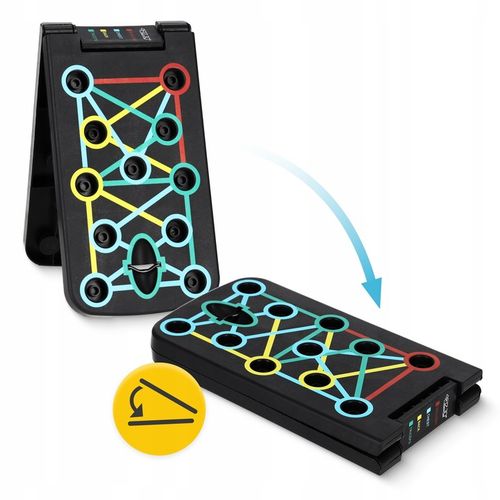 DESKA DO POMPEK PLATFORMA DO ĆWICZEŃ UCHWYTY WIELOFUNKCYJNA PUSH UP BOARD na Arena.pl