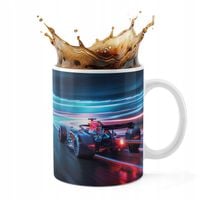 KUBEK CERAMICZNY 330ML DRUK - BOLID F1 WYŚCIGI SPORT