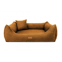 Ortopedyczne legowisko RIMINI Musztardowy XL – Pianka VISCO MEMORY