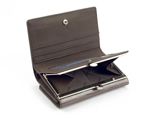 Portfel damski skórzany PELLUCCI LN-108 Niebieski na Arena.pl