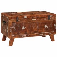 Skrzynia do przechowywania Z blokadą lite drewno z odzysku