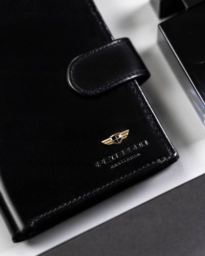 skórzany portfel męski na zatrzask - peterson na Arena.pl