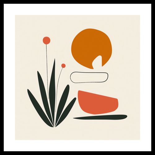 Plakat 50x50cm Abstrakcyjny Zen na Arena.pl