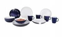 Zestaw obiadowy Classic Line Navy Blue Gimex