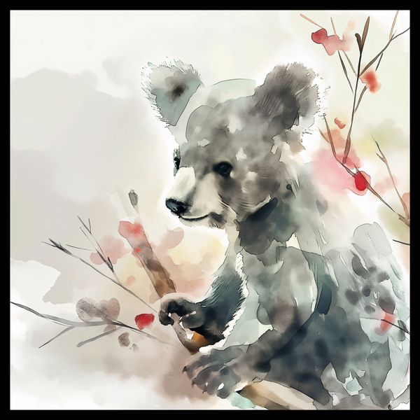 Plakat 60x60cm Akwarelowa Koala zdjęcie 2
