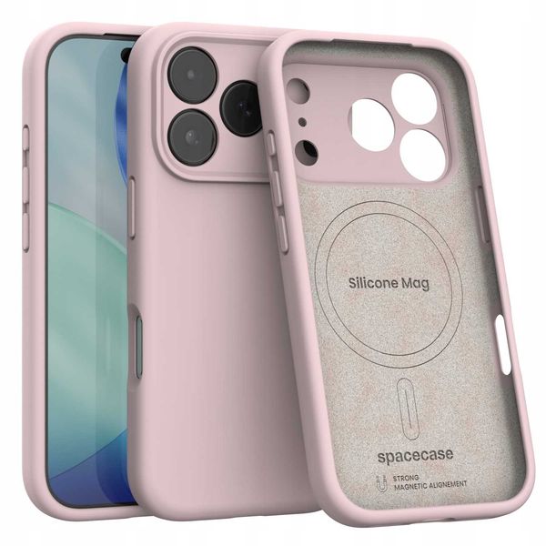 Spacecase Silicone Mag Iphone 17 Pro Baby Pink zdjęcie 1