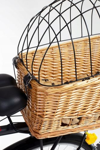 KOSZ ROWEROWY WIKLINOWY NA BAGAŻNIK TRANSPORTER TYLNY KOSZYK DUŻY PODUSZKA na Arena.pl