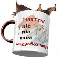 Kubek Bordowy Dla Martyny Żony Koleżanki Prezent Z Nadrukiem Ze Zdjęciem
