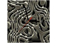 30X30CM ZEGAR NASZA ABSTRAKCJA OBRAZ DREWNO