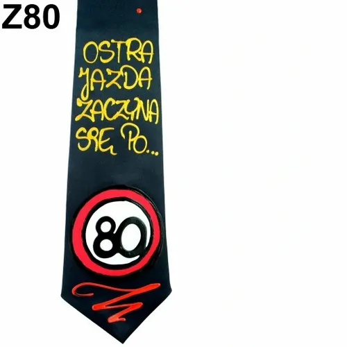 KRAWAT ręcznie malowany prezent URODZINY 18-80 CHŁOPAKA FACETA taty wzory na Arena.pl