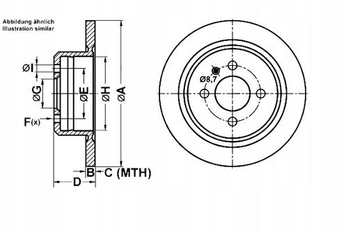 TARCZA HAM TYL 258X10 P POWER DISC ATE na Arena.pl