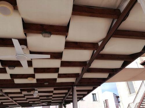 PAS ALTANOWY ŻAGIEL PRZECIWSŁONECZNY WODOSZCZELNY NA PERGOLĘ BEŻOWY 0,7X5 na Arena.pl