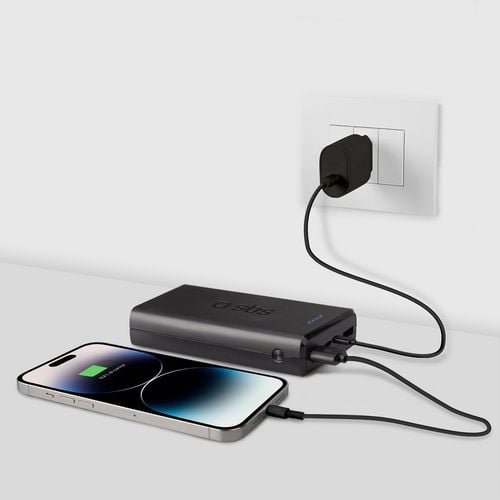powerbank 20000 mah usb-a usb-c - czarny na Arena.pl