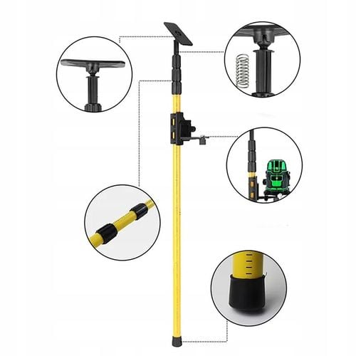 STABILNA Tyczka Statyw do Lasera Poziomicy Laserowej ROZPOROWA XL na Arena.pl