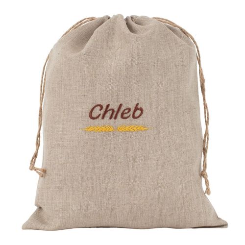 Lniane Worki na Chleb i Bułki z Podszewką 26x36 cm Zestaw 2 sztuki na Arena.pl