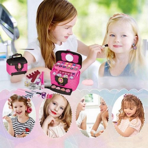 ZESTAW KUFEREK KOSMETYKÓW DO MAKIJAŻU I PAZNOKCI DLA DZIECI PREZENT na Arena.pl