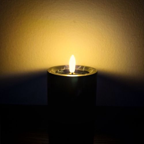 ŚWIECZKA NA BATERIE 10CM EFEKT MARMURU ŚWIECA LED WKŁAD DO STROIKOW NA STÓŁ na Arena.pl