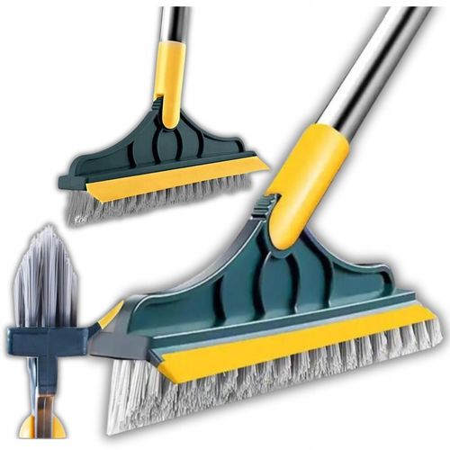 Szczotka Miotła Regulowana do Szorowania Podłóg Fug Szczelin Ściągacz Długa na Arena.pl