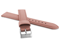 MINET Różowy szyty pasek z luksusowej skóry Top Grain - 20