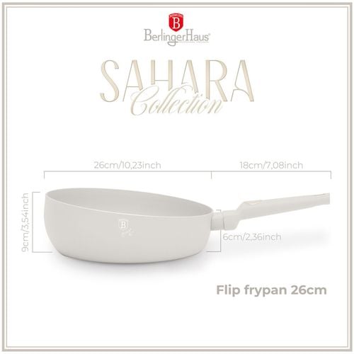 wok patelnia flip tytanowa 26cm berlinger haus bh-8059 sahara na Arena.pl