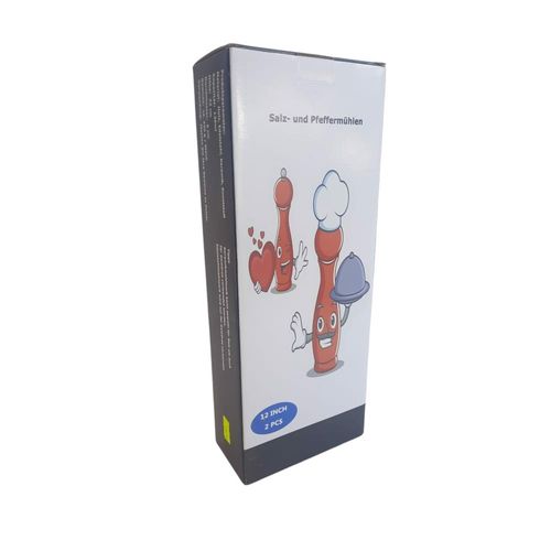 Młynek do pieprzu soli z drewna bukowego 32cm 2szt na Arena.pl