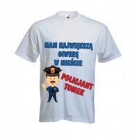 KOSZULKA T-SHIRT POLICJANT nadruk z imieniem